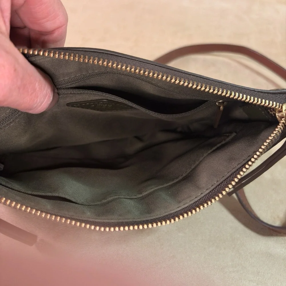 Fossil Purse Leather Handbag Women Green